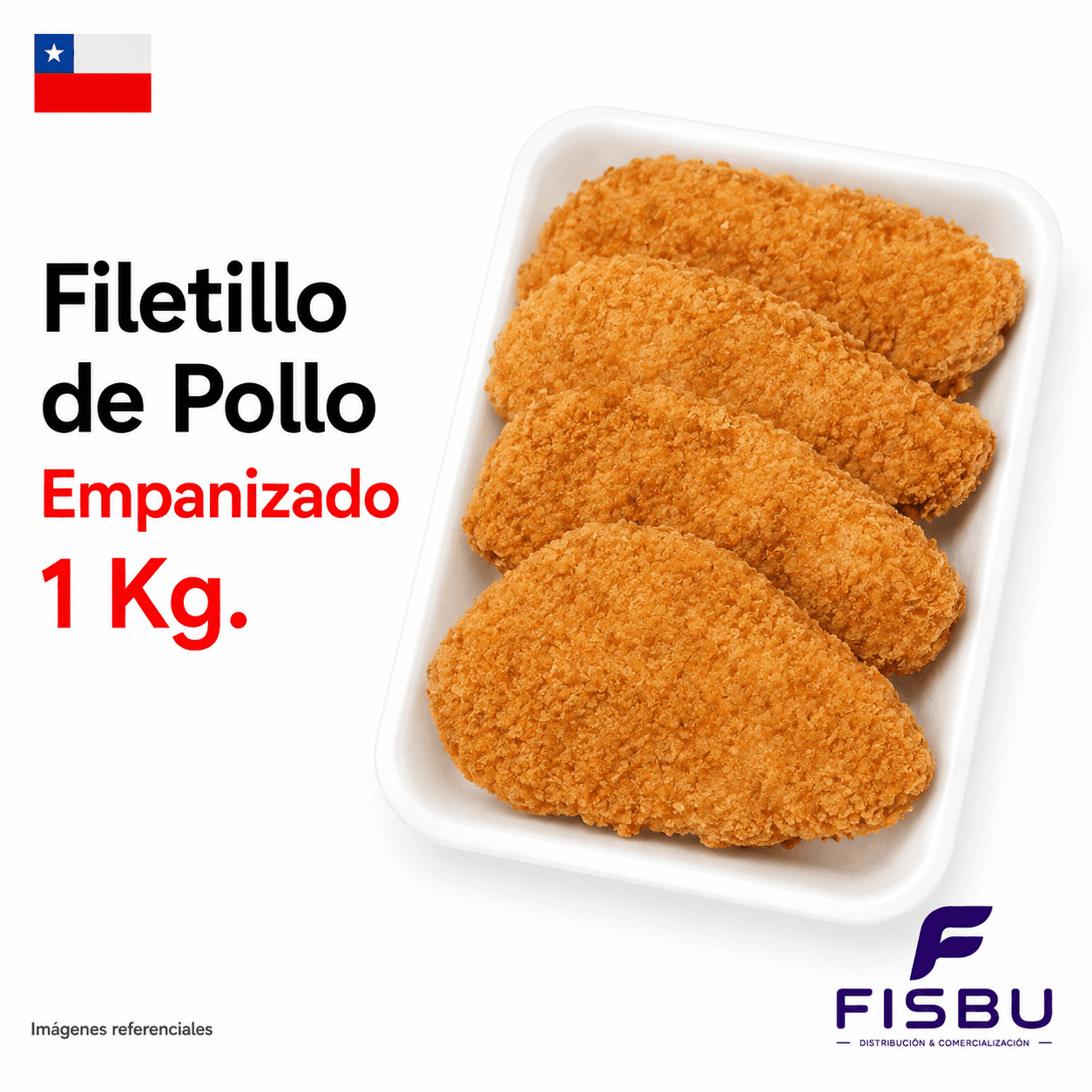 Filetillo de Pollo Empanizado 1 Kg