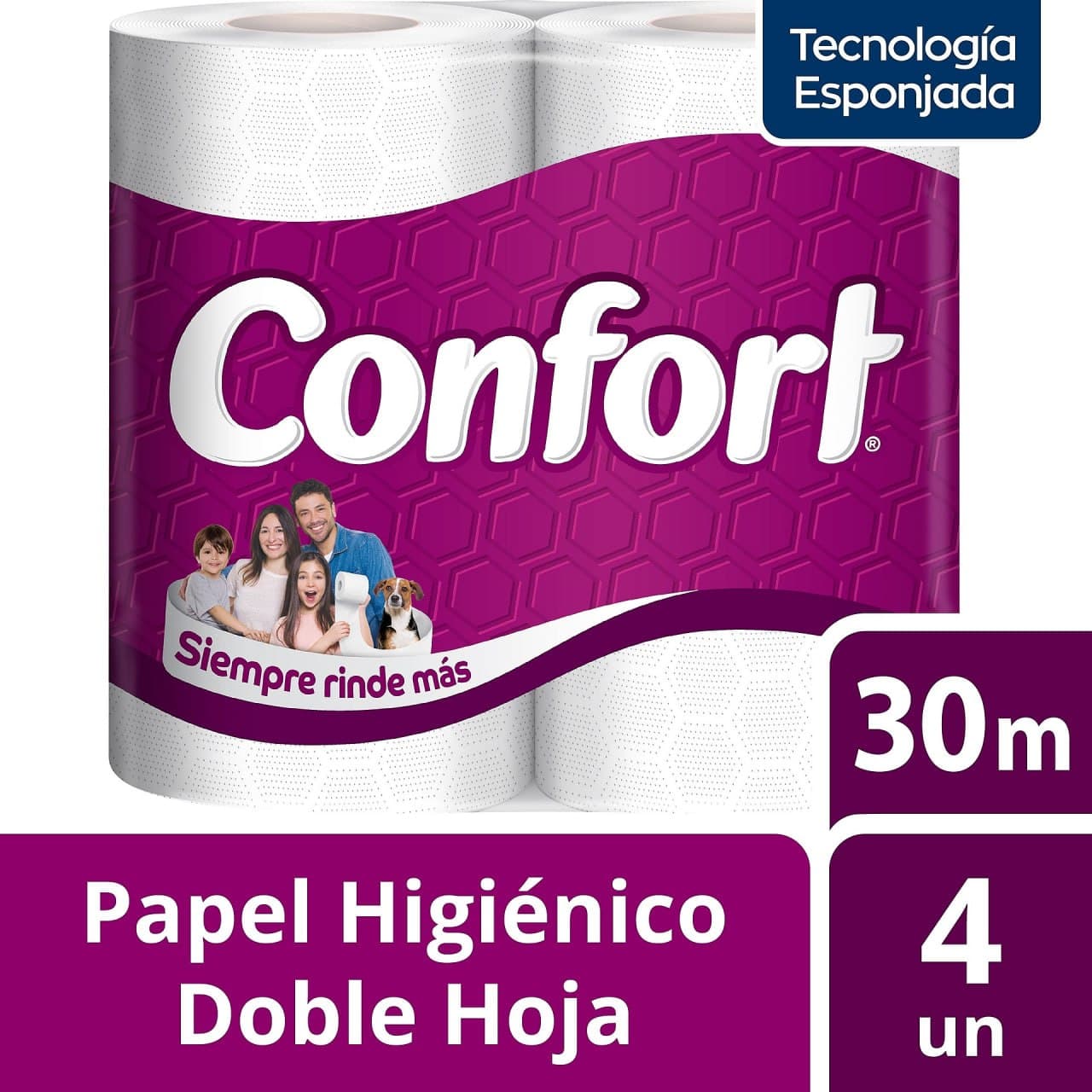 Confort 4 rollos de 30m c/u