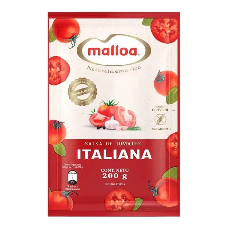 Salsa Tomate Italiana Malloa