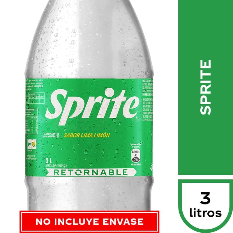 Sprite 3 Lts. Retornable