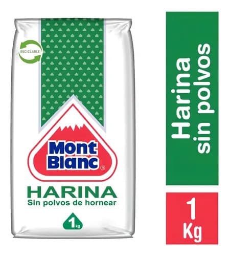 Harina Mont Blanc sin polvo 1kg