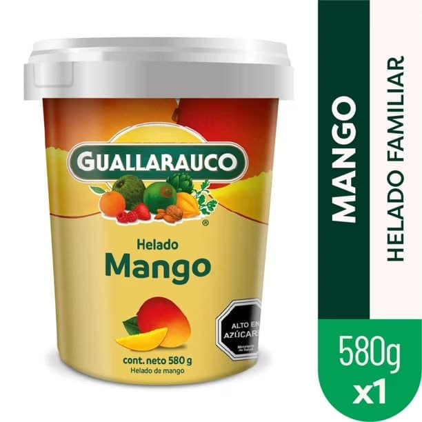 Helado pote mango Guallarauco