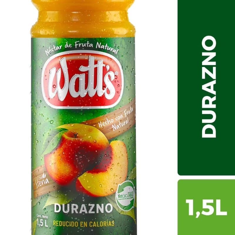 Jugo Watts Durazno 1,5 Lts