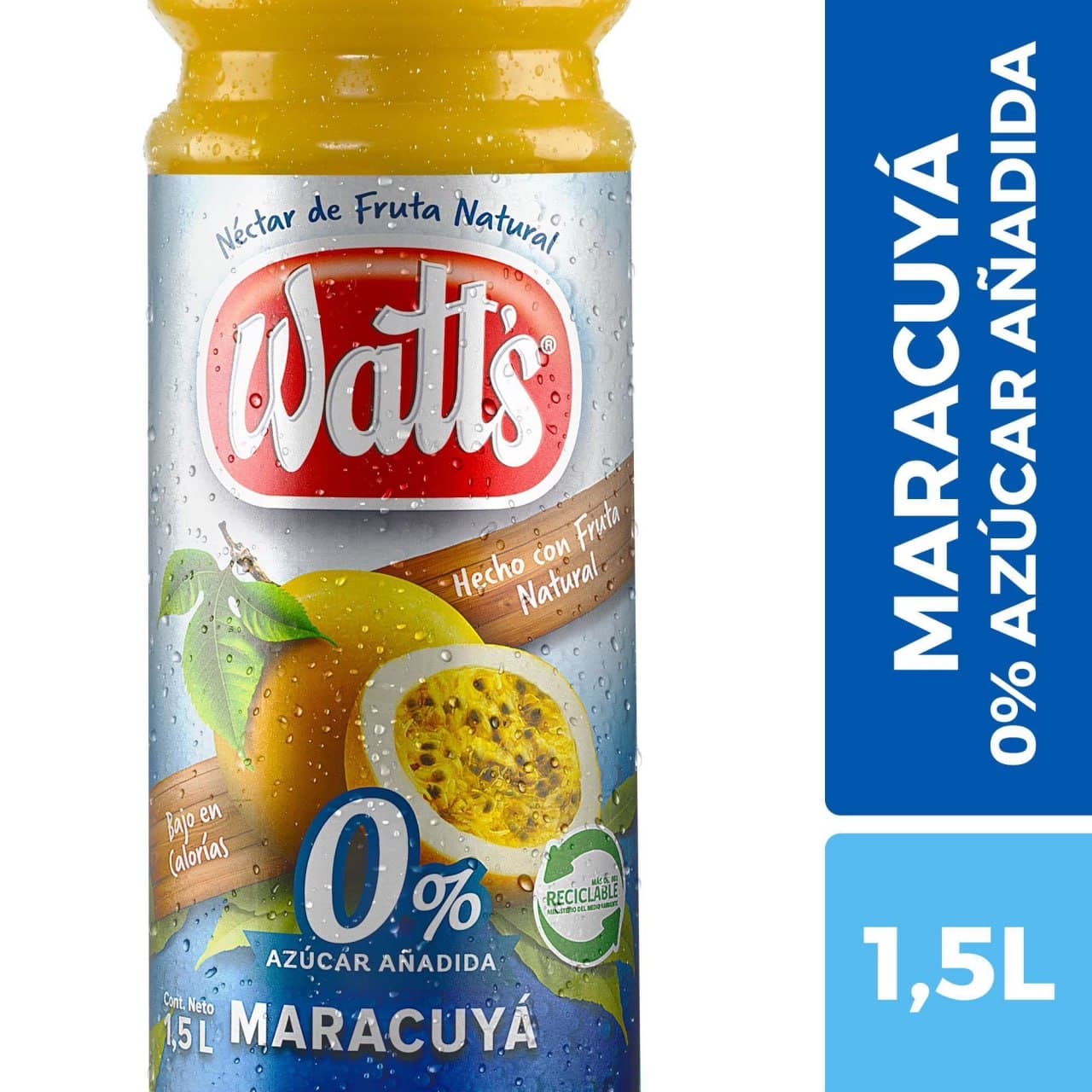 Jugo Watts Maracuya Zero 1,5 Lts