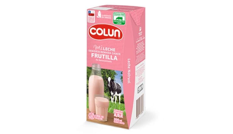 Leche Frutilla 200 ml. Colun