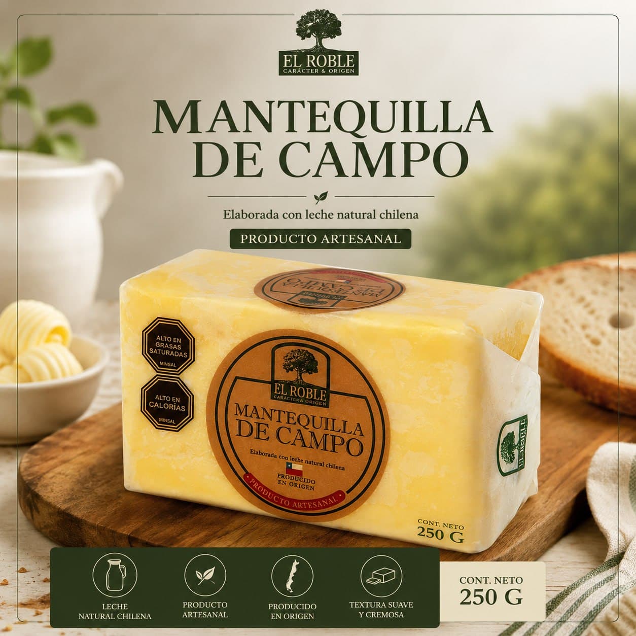 Mantequilla de Campo El Roble