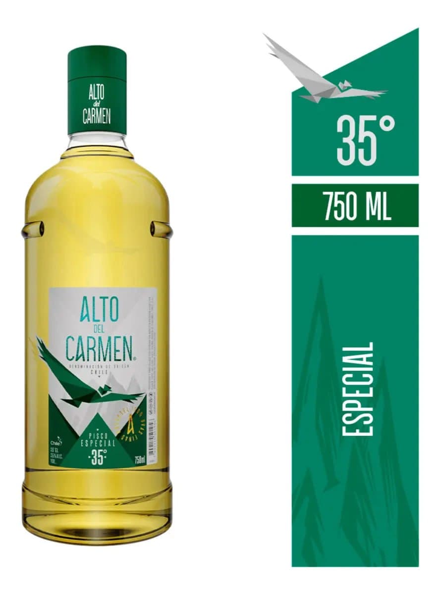 PISCO ALTO DEL CARMEN 35° 750 CC