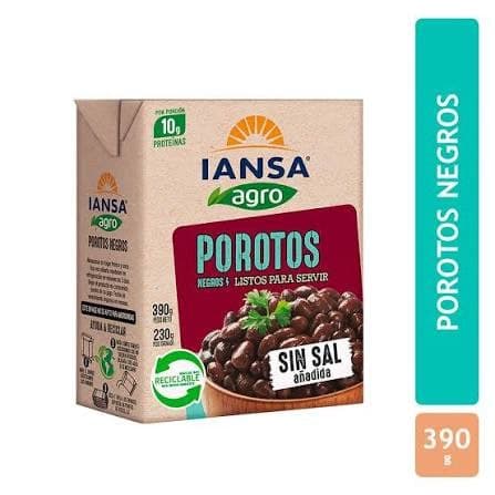 Porotos Negros Iansa 390gr
