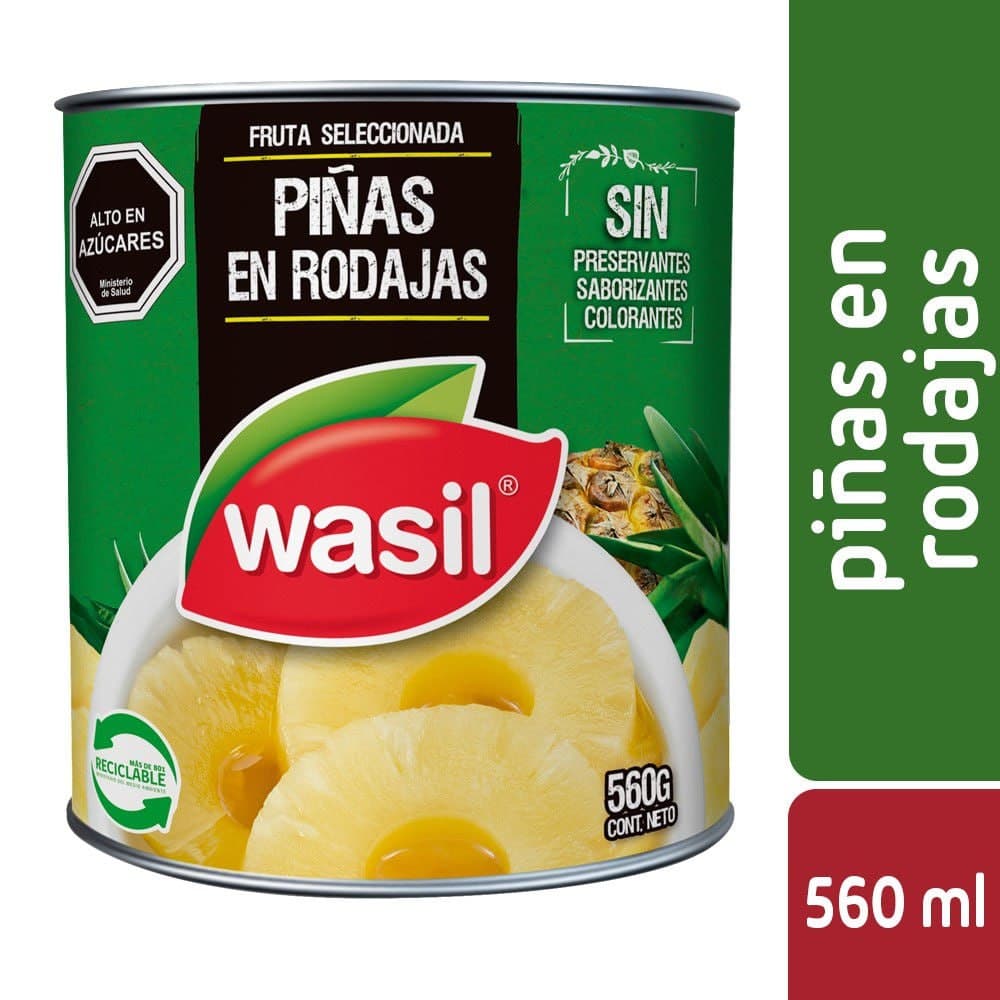 Rodaja de Piña Wasil 560 ml