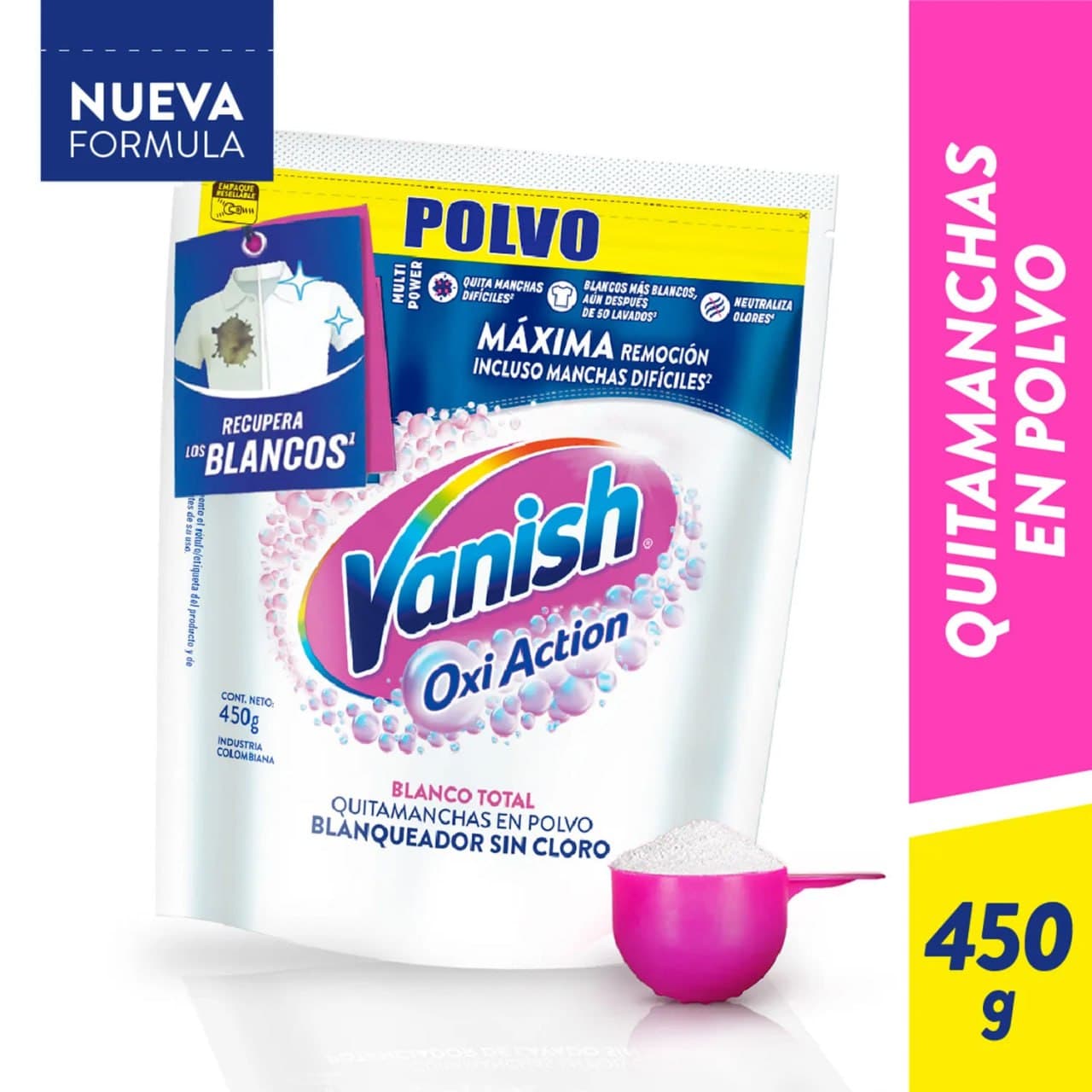 Vanish blanqueador polvo 450 gr