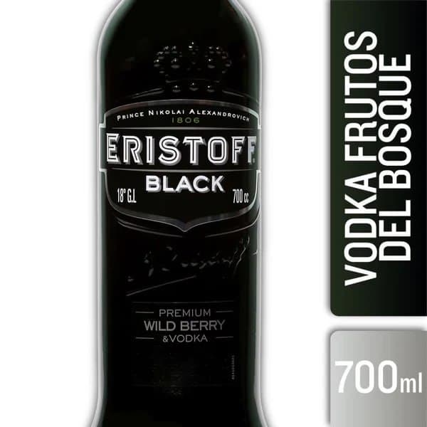 VODKA ERISTOFF BLACK 700 CC 18°