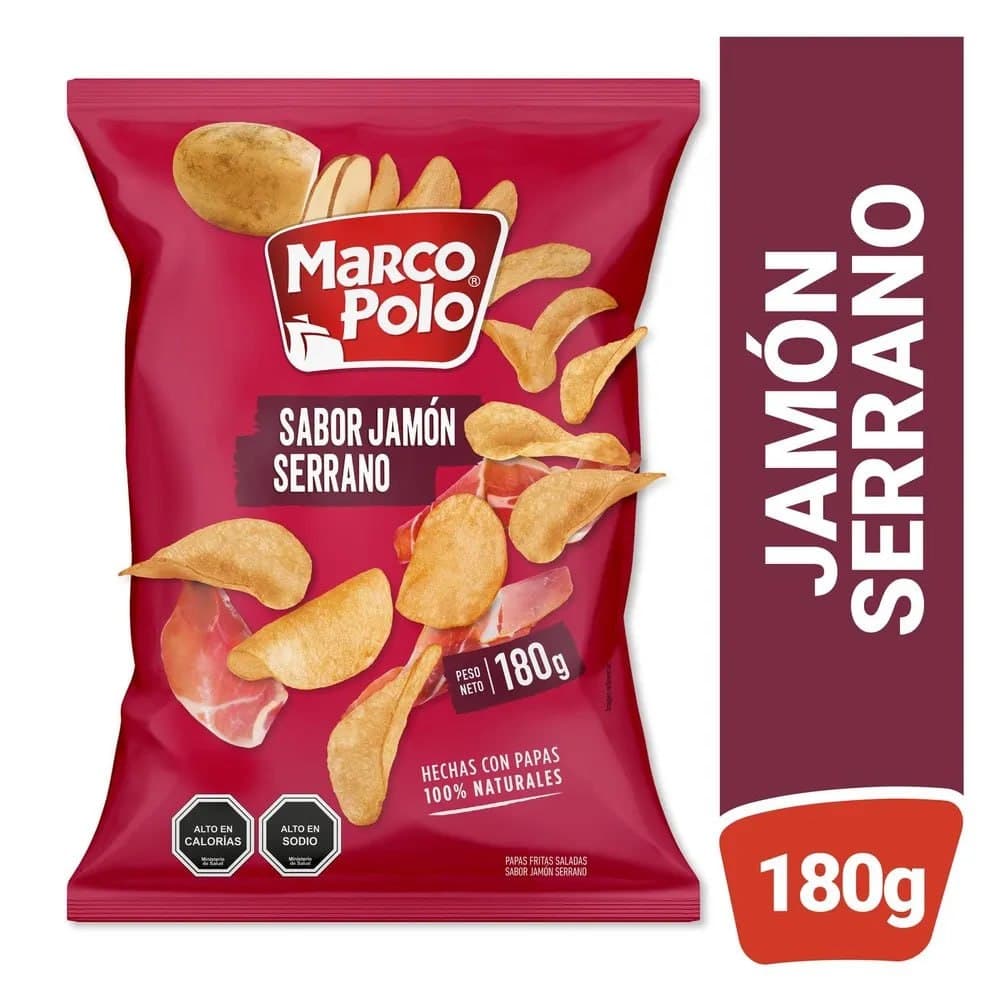 Papas Jamon Serrano MP 180 g
