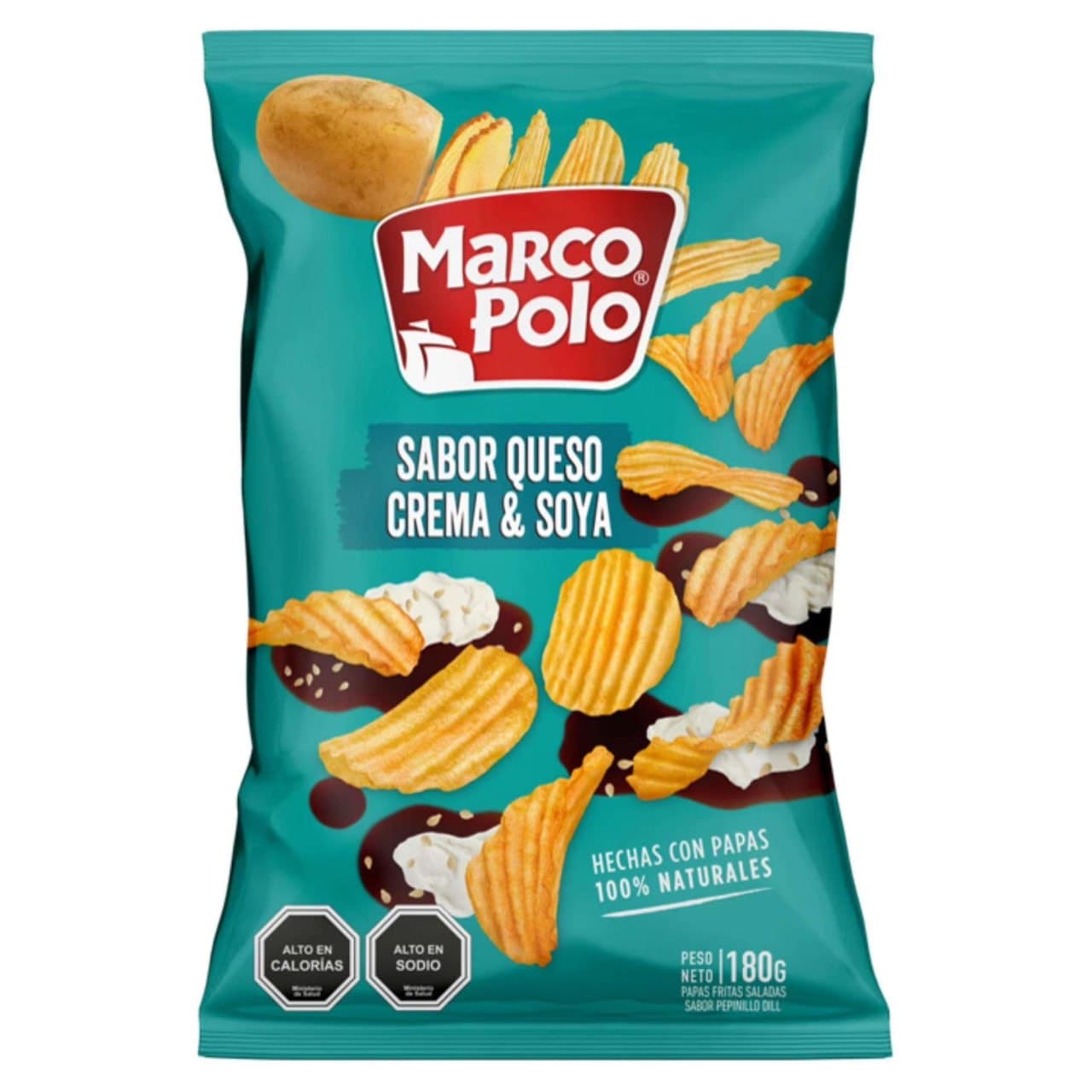 Papas Queso con Soya MP 180 g
