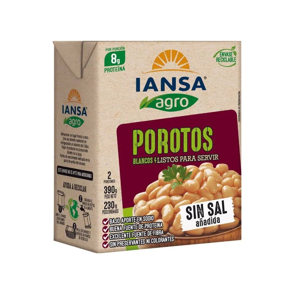 Porotos Blancos Ianza 390 Kg