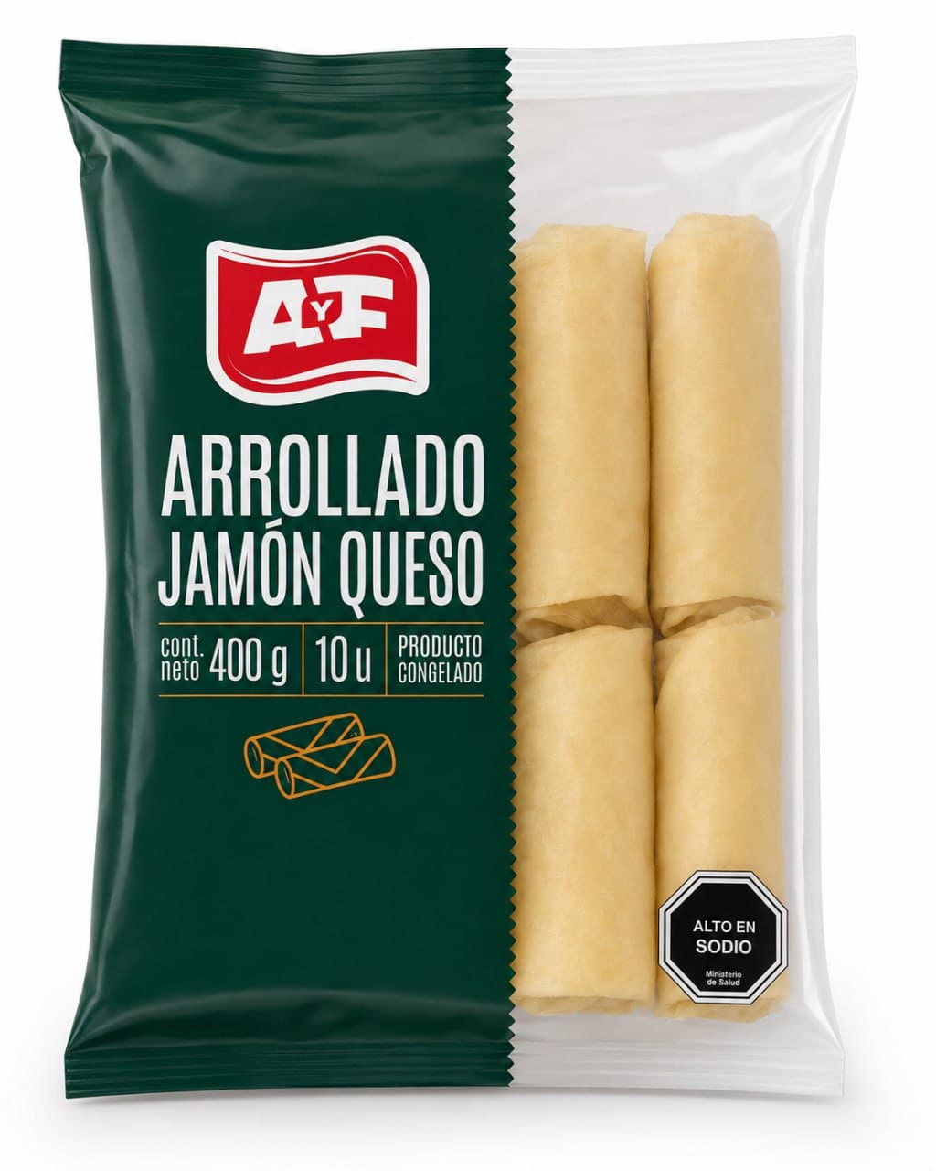 Arrollado Jamon Queso AYF 400GRS