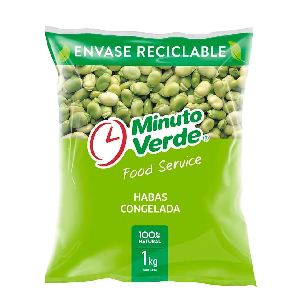 Haba Congelada 1KG Minuto Verde