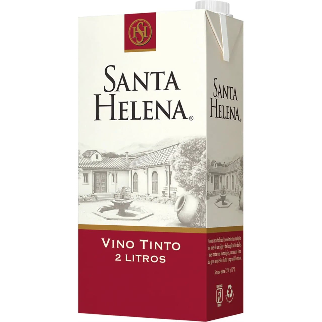 Vino Tinto Santa Helena 2LTS Caja