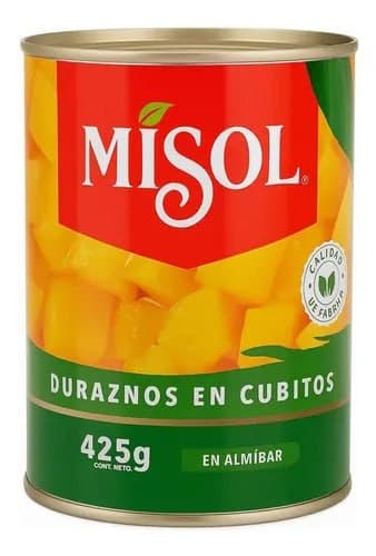 Durazno en Cubitos Misol 425g