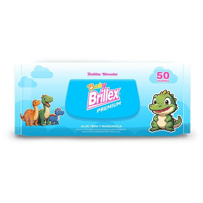 Toallitas Humedas Brillex Aloe Vera y Manzanilla