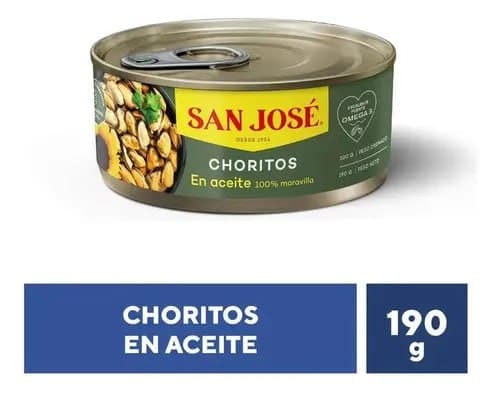 Chorito Entrero Aceite San Jose 190Grs