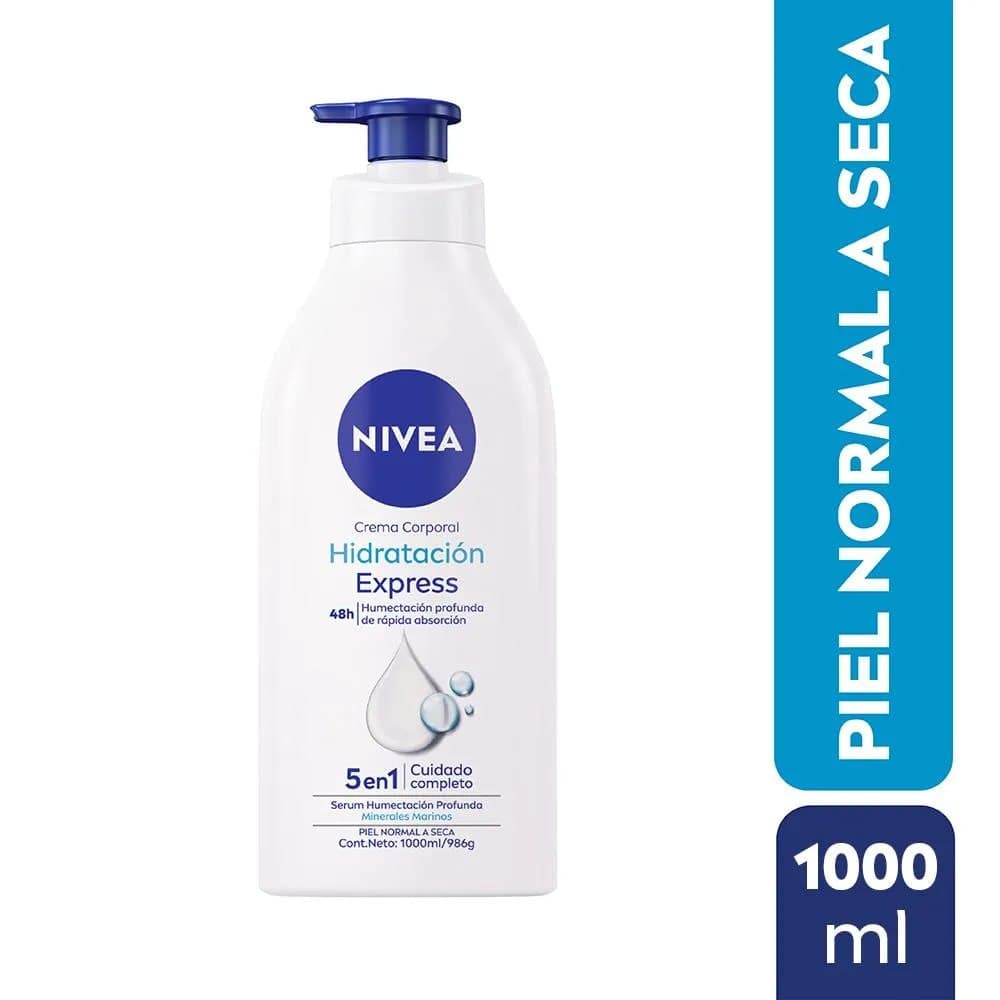 Crema Nivea Hidratacion Express Botella 1L
